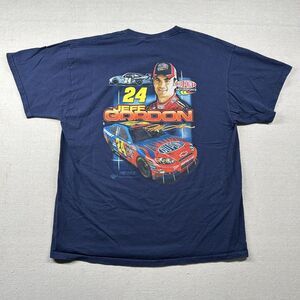 Nascar Jeff Gordon Shirt‎ Mens XL (fits L) Double Sided Graphic Racing 24 Y2K